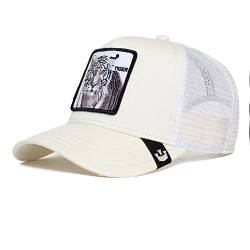 Goorin Bros. Herren Farm Adjustable Trucker Cap Baseballkappe, Weiß (The White Tiger), Einheitsgröße von Goorin Bros.