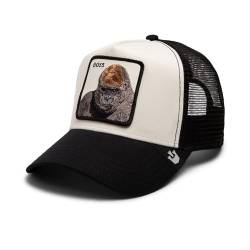 Goorin Bros. Trucker Hat Herren - Mesh Baseball Snapback Cap - The Farm, Schwarz/Weiß (der Boss), Einheitsgr��e von Goorin Bros.