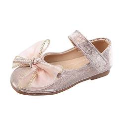 Goosuny Mädchen Prinzessin Bowknot Schuhe Kleinkind Anti-Rutsch Party Ballerinas Schuhe Weiche Leder Taufschuhe Sneaker Baby Lauflernschuhe von Goosuny