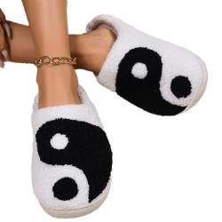 Gemütliche Hausschuhe für Damen,Tai Chi-Schuhe | Waschbare weiche Bagua-Schuhe, Plüsch-Hausschuhe | Multifunktionale rutschfeste Fuzzy-Damenhausschuhe, Bagua-Schuhe für den Innenbereich Goowafur von Goowafur