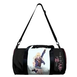 Anime My Dress-Up Darling Sporttasche für Männer und Frauen Turnbeutel, Kitagawa Marin/Shizuku Kuroe Hohes Volumen Cartoon-Muster Crossbody Tasche Yoga Tote Outdoor Casual Bag von Gooyeh