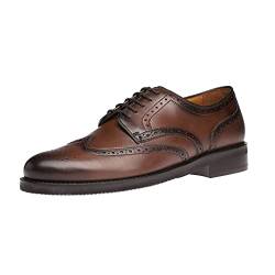 Gordon & Bros. Herren Schnürhalbschuhe Rick, Männer Businessschuhe,Anzugschuhe,Budapester,elegant,Office,büro,Freizeit,Men's,Brown,40 EU / 6.5 UK von Gordon & Bros.