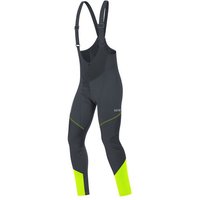 GORE® Wear Gore Wear C3 Gore Windstopper Bib Tights Herren Black Neon Yellow Outdoorschuh von Gore Wear