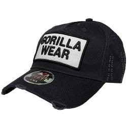 Gorilla Wear Harrison Cap - schwarz/weiß - Basecap Baseballmütze Mütze Kappe Unisex von Gorilla Wear