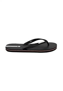 Gorilla Wear - Kokomo Flip-Flops - Schwarz - Freizeit Bequem rutschfest unisex mit Logo für maximale Bewegungsfreiheit aus Gummi EVA Badesandalen, 44 von Gorilla Wear