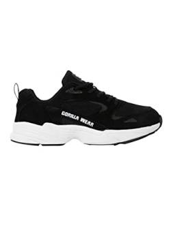 Gorilla Wear - Newport Sneakers - schwarz - Trainingsschuhe Sportschuhe Sport Alltag Multifunktionell Bequem Training mit Logo maximale Bewegungsfreiheit leicht, 38 von Gorilla Wear