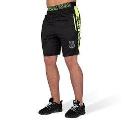 Gorilla Wear Shelby Shorts - Black/Neon Lime, XXXXXL von Gorilla Wear