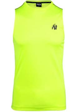 Gorilla Wear Washington Tank Top Herren Neon Gelb Fitness Gym Tanbk Top Shirt (DE/NL/SE/PL, Alphanumerisch, 3XL, Regular, Regular, Neongelb) von Gorilla Wear