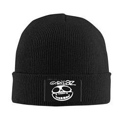 Gorillaz Beanie-Mütze, bedruckt, für Herren, Damen, warme Mütze, Strickmütze, Outdoor, Winter, schwarz, Einheitsgr��e von Gorillaz