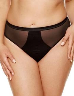 Gorteks Andrea-F Höschen, Baumwoll Schritt, Weich und Bequem Slip Komfort, Damen-Slip, klassisch – 38, Schwarz von Gorteks