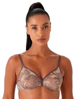 Gossard Damen Glossies Snake Sheer BH, Durchsichtig, Schlangenleder-Optik, 80C von Gossard