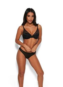 Gossard Damen Glossies Tanga, Synthetik, Schwarz, (Herstellergröße: Medium) von Gossard