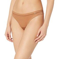 Gossard Damen Glossies Tanga Tangahöschen, beige, Large von Gossard