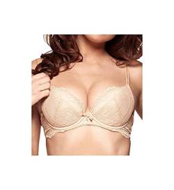 Gossard Damen Plunge BH Superboost Lace Plunge Bra, Beige (Nude), 100C (Herstellergröße: 44C) von Gossard