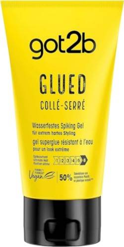 Schwarzkopf Got2B Glued Gel Waterproof Haar Gel für Herren mit sehr gutem Halt bei Fixierwirkung, 150 ml von Got2B