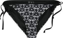 Gothicana by EMP Damen Schwarze Bikinihose mit Drachen und Sternen L von Gothicana by EMP