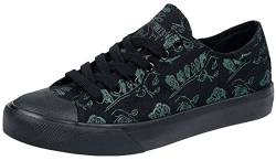 Gothicana by EMP Damen Schwarze Sneaker mit Schmetterling Print EU38 von Gothicana by EMP