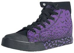 Gothicana by EMP Damen lila-Schwarze Sneaker mit Print EU40 von Gothicana by EMP