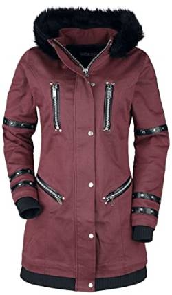 Gothicana by EMP Damen rote Jacke mit Kunstleder und Nieten Details L von Gothicana by EMP