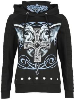 Gothicana by EMP Damen schwarzer Pullover mit Print L von Gothicana by EMP