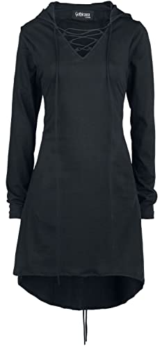 Gothicana by EMP Damen schwarzes mitellanges Pullover-Kleid XL von Gothicana by EMP