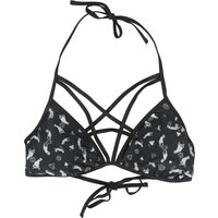 Gothicana by EMP - Gothic Bikini-Oberteil - Pentagramm Bikini Top - S bis XXL - für Damen - Größe L - schwarz von Gothicana by EMP