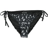 Gothicana by EMP - Gothic Bikini-Unterteil - Bikini Pants with Mystical Print - S bis XXL - für Damen - Größe L - schwarz von Gothicana by EMP