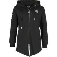 Gothicana by EMP - Gothic Kapuzenjacke - Gothicana X Anne Stokes Hoody Jacket - S bis XXL - für Damen - Größe S - schwarz von Gothicana by EMP