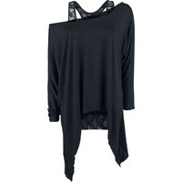 Gothicana by EMP - Gothic Langarmshirt - Busting Loose - S bis 5XL - für Damen - Größe 4XL - schwarz von Gothicana by EMP