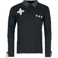 Gothicana by EMP - Gothic Langarmshirt - Gothicana X Anne Stokes Longsleeve - S bis XXL - für Männer - Größe S - schwarz von Gothicana by EMP