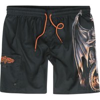 Gothicana by EMP - Gothic Short - Gothicana X Anne Stokes - Swim Shorts - S bis 5XL - für Männer - Größe L - schwarz von Gothicana by EMP