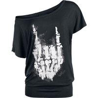 Gothicana by EMP - Gothic T-Shirt - Can You Read My Mind - S bis 5XL - für Damen - Größe 3XL - schwarz von Gothicana by EMP