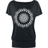 Gothicana by EMP - Gothic T-Shirt - Can You Read My Mind - S bis 5XL - für Damen - Größe 5XL - schwarz von Gothicana by EMP