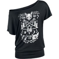 Gothicana by EMP - Gothic T-Shirt - T-Shirt mit Pentagramm - XS bis 5XL - für Damen - Größe 4XL - schwarz von Gothicana by EMP