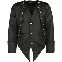 Gothicana by EMP - Gothic Übergangsjacke - 2in1 Baroque Jacket and Vest - S bis XXL - für Männer - Größe S - schwarz von Gothicana by EMP