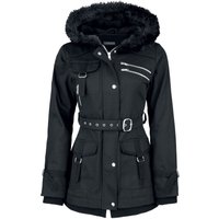 Gothicana by EMP - Gothic Winterjacke - Multi Pocket Jacket - S bis 6XL - für Damen - Größe 4XL - schwarz von Gothicana by EMP