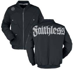 Gothicana by EMP Herren schwarze Übergangsjacke mit Faithless-Schriftzug L von Gothicana by EMP