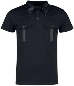 Gothicana by EMP Herren schwarzes Polo-Shirt mit Drachenprint XL von Gothicana by EMP