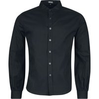 Gothicana by EMP Langarmhemd - Black Night - S bis XXL - für Männer - Größe XL - schwarz von Gothicana by EMP