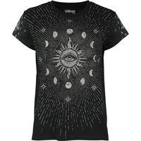 Gothicana by EMP T-Shirt - Moon, Sun and Star T-Shirt - S bis XXL - für Damen - Größe XL - schwarz von Gothicana by EMP