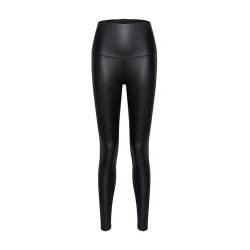 Gotoll Sexy Stretch PU Leder Leggings Leggins PU Leder-Optik, hüfthoch schlank Hose Kunstleder Treggins von Gotoll