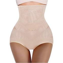 Gotoly Damen Butt Lifter Shapewear Hi-Waist Panty Double Tummy Control Knickers Taille Trainer Body Shaper, beige, 36 von Gotoly