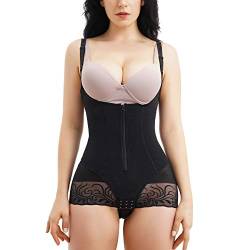 Gotoly Damen Unterbrust Korsett Figurformend Bauchweg Body Shaper Formende Body Shaper Taillenformer Shaping Bodysuit (XL, Schwarz) von Gotoly