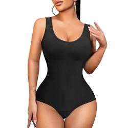 Gotoly Shapewear Bodysuit Damen Miederbody Stark Formend Body Shaper Bauchweg Figurformender Nahtlose Formende Bodys (Schwarz, 3XL-4XL) von Gotoly