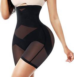 Gotoly Shapewear für Frauen Bauchkontrolle Höschen Hohe Taille Butt Lifter Shorts Nahtlos Shaping Boyshorts Schlankheits Slip Oberschenkel Slimmer Body Shaper, Schwarz , 48 von Gotoly