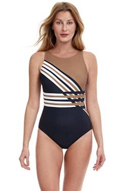 Gottex Damen Ocean Breeze Mastektomie, einteilig Badeanzug, Multi/BRN, 44 von Gottex