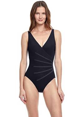 Gottex Damen Splendid Surplice One Piece Badeanzug, Schwarz, 42 von Gottex