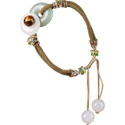 GraSky Chakra-Armbänder, natürliche Kristall-Armbänder, Schutzarmband, antikes chinesisches Stil-natürliches Jade-Armband, weibliche ethnische Verzierung, Modeschmuck von GraSky