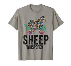 Schafflüsterer Lustige Bauernhof-Schaf-Nutztiergrafiken T-Shirt von Grafiken für Bauernhoftierliebhaber für Frauen