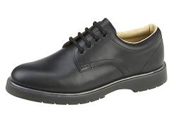 Grafters, M181, Herren-Schuh aus Leder mit PVC/Nitrilsohle, Schwarzes, gewachstes Leder, 42 1/3 EU von Grafters